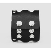 Leather cuff band compatible with Samsung and other Smart watches strap, Handmade UA code 2080