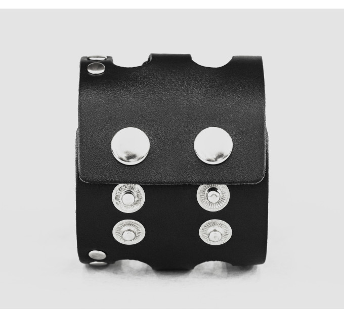 Leather cuff band compatible with Samsung and other Smart watches strap, Handmade UA code 2080