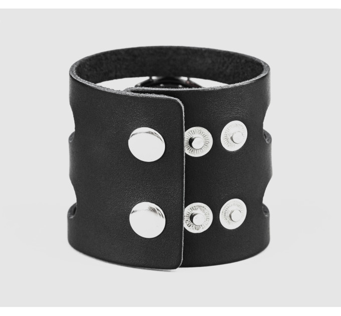 Leather cuff band compatible with Samsung and other Smart watches strap, Handmade UA code 2081