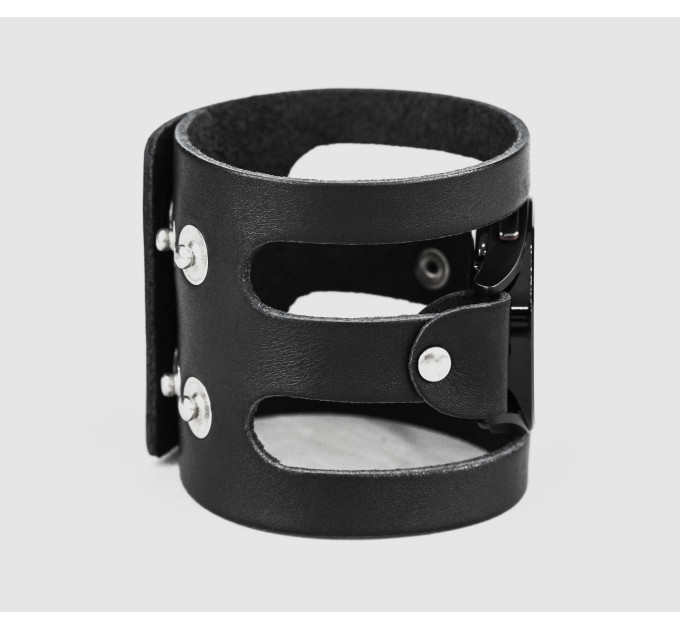 Leather cuff band compatible with Samsung and other Smart watches strap, Handmade UA code 2081