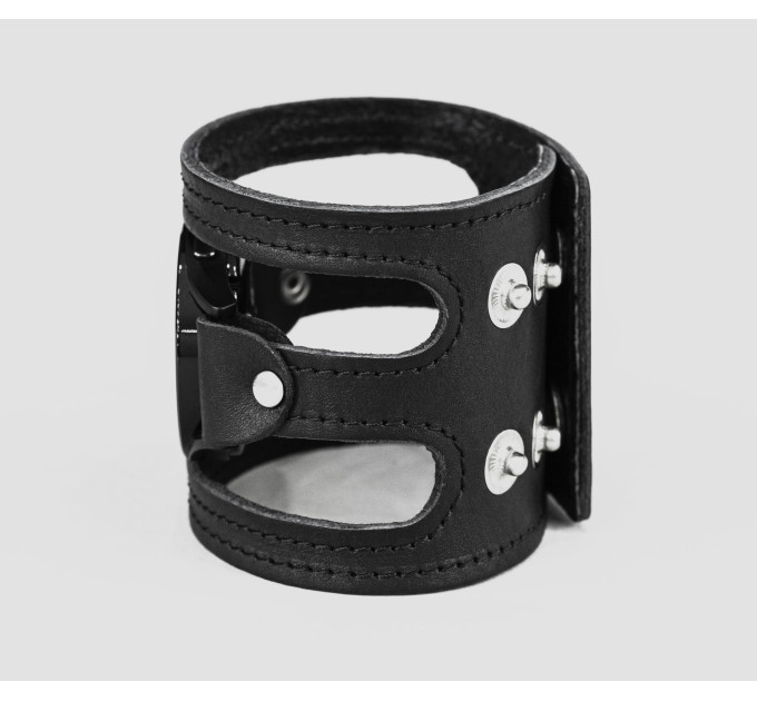 Leather cuff band compatible with Samsung and other Smart watches strap, Handmade UA code 2081st