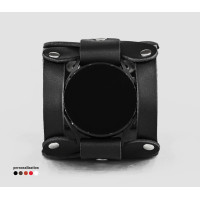 Leather cuff band compatible with Samsung and other Smart watches strap, Handmade UA code 2085