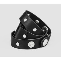 Leather cuff band compatible with Samsung and other Smart watches strap, Handmade UA code 2090