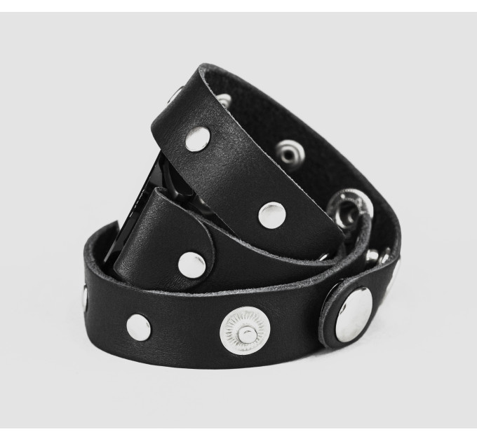 Leather cuff band compatible with Samsung and other Smart watches strap, Handmade UA code 2090