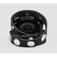 Leather cuff band compatible with Samsung and other Smart watches strap, Handmade UA code 2090