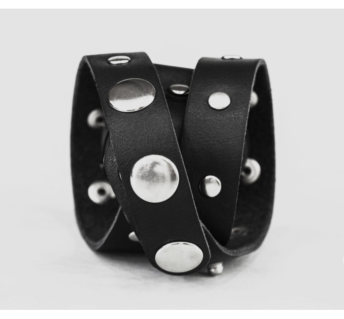 Leather cuff band compatible with Samsung and other Smart watches strap, Handmade UA code 2090