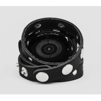 Leather cuff band compatible with Samsung and other Smart watches strap, Handmade UA code 2090st