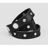 Leather cuff band compatible with Samsung and other Smart watches strap, Handmade UA code 2090st