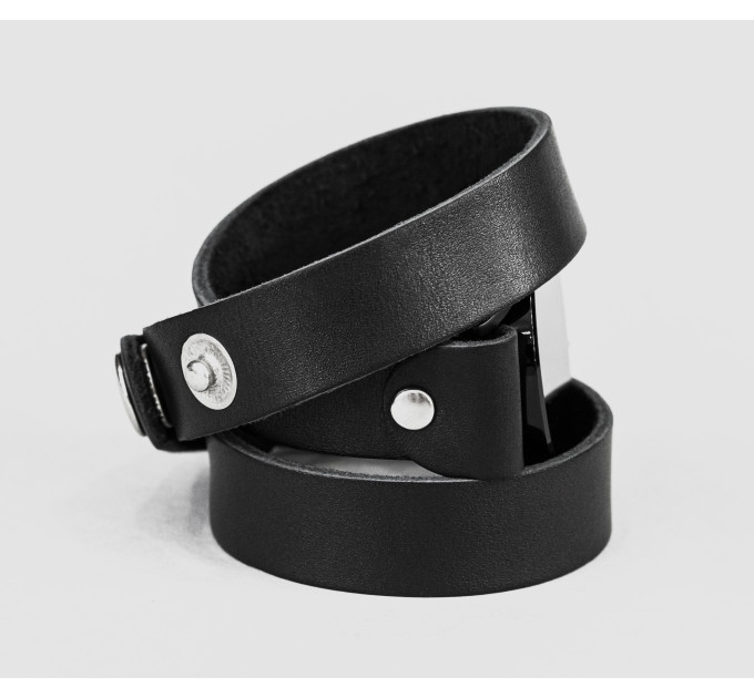 Leather cuff band compatible with Samsung and other Smart watches strap, Handmade UA code 2095