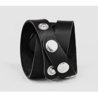 Leather cuff band compatible with Samsung and other Smart watches strap, Handmade UA code 2095
