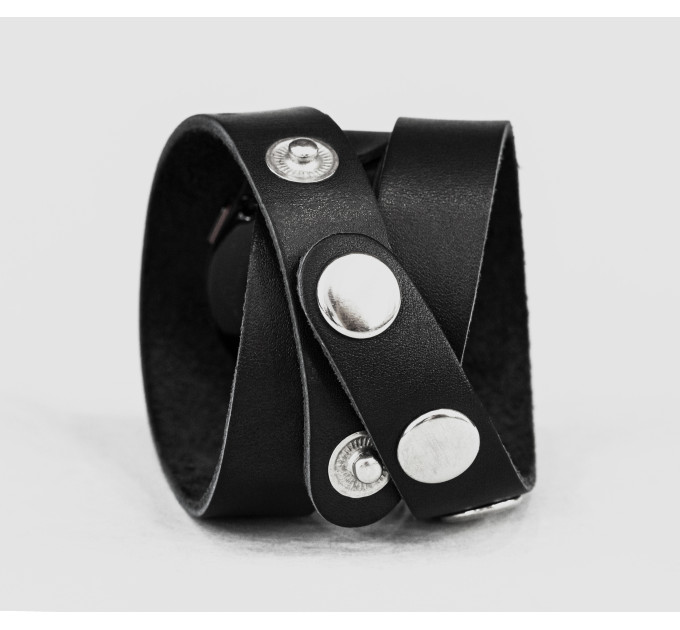 Leather cuff band compatible with Samsung and other Smart watches strap, Handmade UA code 2095