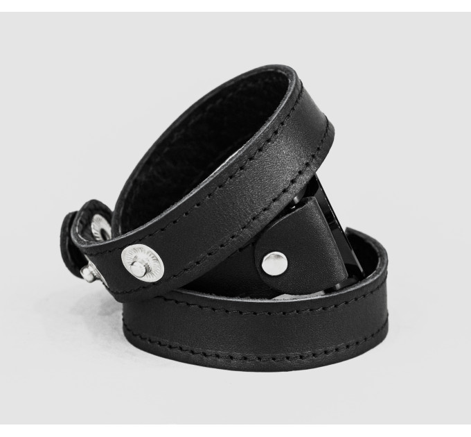 Leather cuff band compatible with Samsung and other Smart watches strap, Handmade UA code 2095st