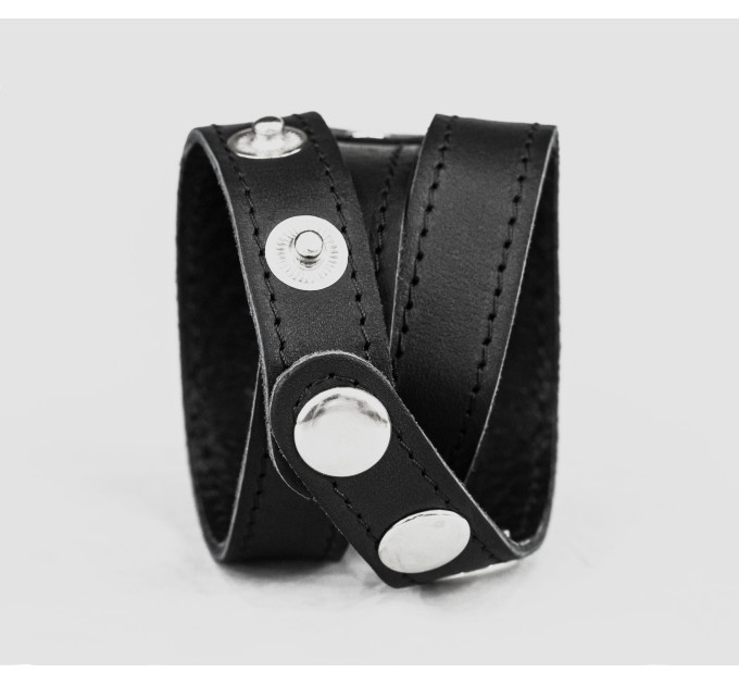 Leather cuff band compatible with Samsung and other Smart watches strap, Handmade UA code 2095st