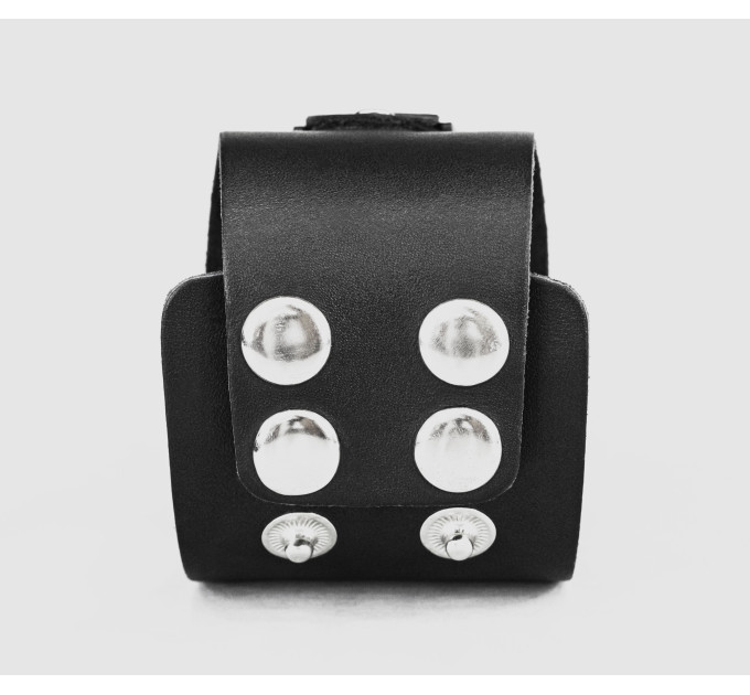 Leather cuff band compatible with Samsung and other Smart watches strap, Handmade UA code 2105