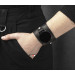 Leather cuff band compatible with Samsung and other Smart watches strap, Handmade UA code 2105