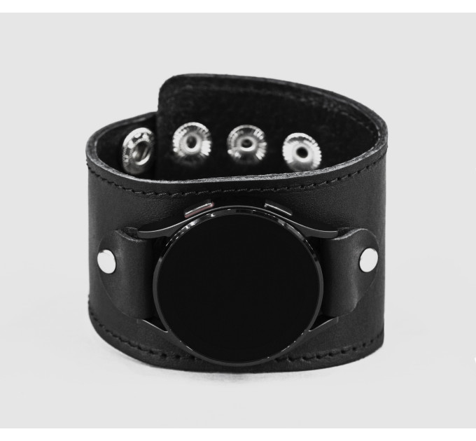 Leather cuff band compatible with Samsung and other Smart watches strap, Handmade UA code 2105st