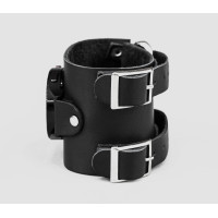 Leather cuff band compatible with Samsung and other Smart watches strap, Handmade UA code 2107