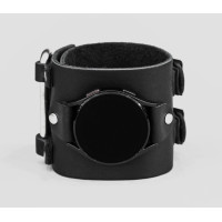 Leather cuff band compatible with Samsung and other Smart watches strap, Handmade UA code 2108