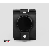 Leather cuff band compatible with Samsung and other Smart watches strap, Handmade UA code 2160 Leather cuff band compatible with Samsung and other Smart watches strap, Handmade UA code 2160