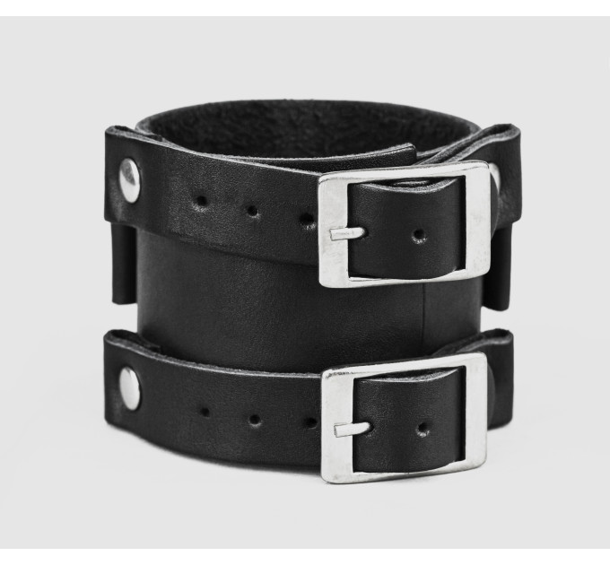 Leather cuff band compatible with Samsung and other Smart watches strap, Handmade UA code 2160