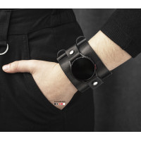 Leather cuff band compatible with Samsung and other Smart watches strap, Handmade UA code 2160