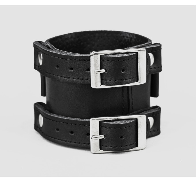 Leather cuff band compatible with Samsung and other Smart watches strap, Handmade UA code 2160st
