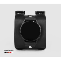 Leather cuff band compatible with Samsung and other Smart watches strap, Handmade UA code 2200