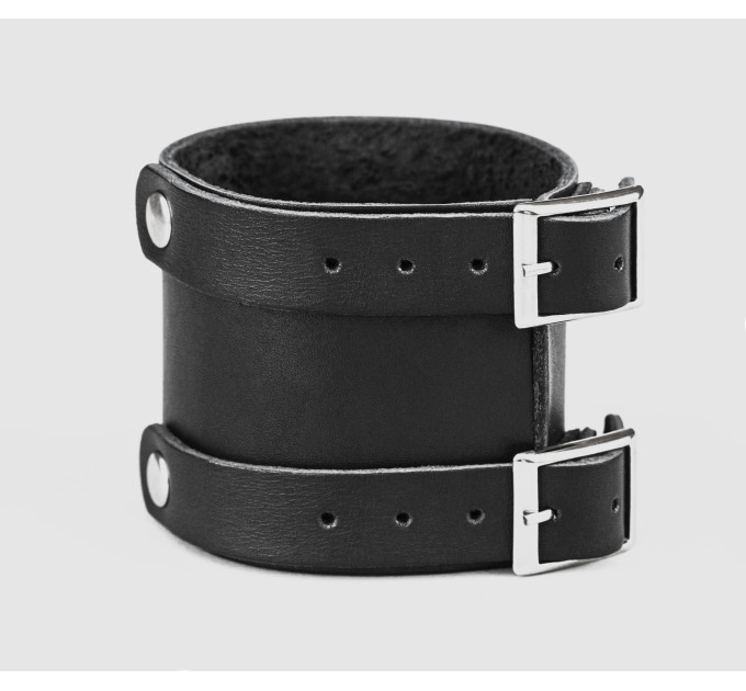 Leather cuff band compatible with Samsung and other Smart watches strap, Handmade UA code 2200