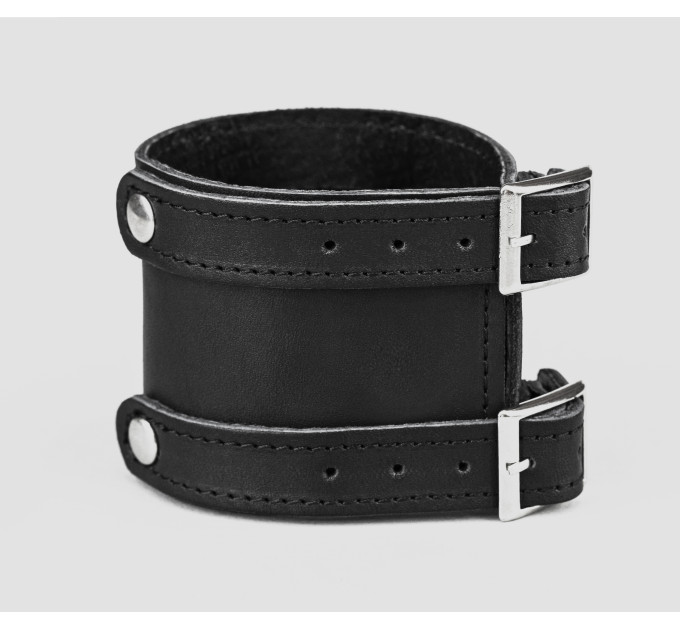 Leather cuff band compatible with Samsung and other Smart watches strap, Handmade UA code 2200st