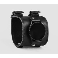 Leather cuff band compatible with Samsung and other Smart watches strap, Handmade UA code 2200st