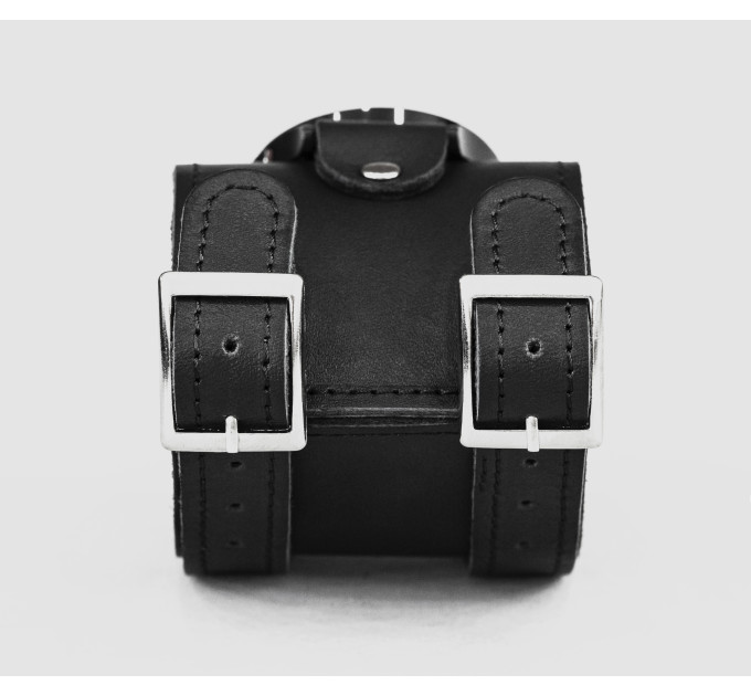 Leather cuff band compatible with Samsung and other Smart watches strap, Handmade UA code 2200st