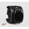Leather cuff band compatible with Samsung and other Smart watches strap, Handmade UA code 2230