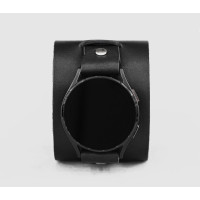 Leather cuff band compatible with Samsung and other Smart watches strap, Handmade UA code 2230