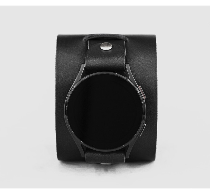 Leather cuff band compatible with Samsung and other Smart watches strap, Handmade UA code 2230