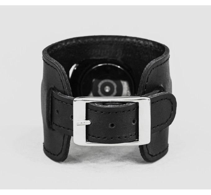 Leather cuff band compatible with Samsung and other Smart watches strap, Handmade UA code 2230st