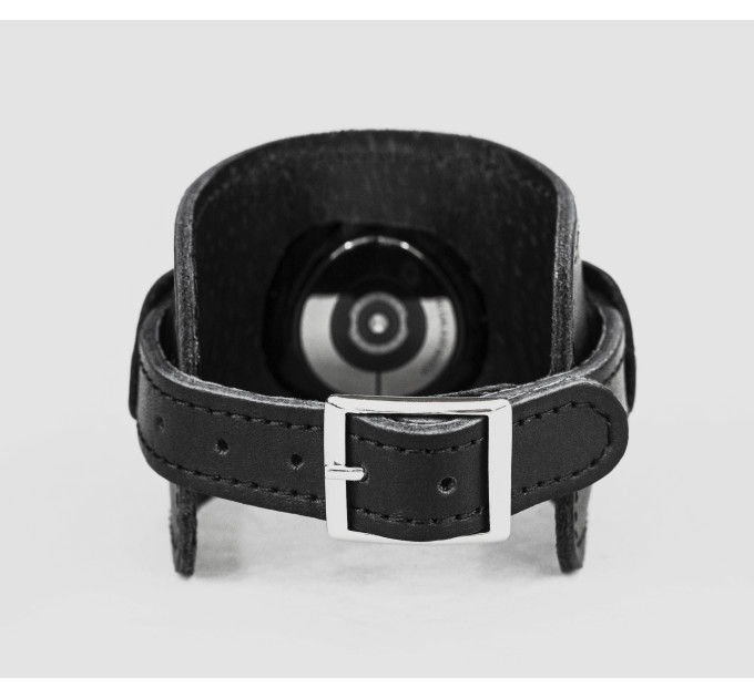 Leather cuff band compatible with Samsung and other Smart watches strap, Handmade UA code 2235st
