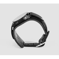 Leather cuff band compatible with Samsung and other Smart watches strap, Handmade UA code 2235st