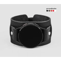 Leather cuff band compatible with Samsung and other Smart watches strap, Handmade UA code 2240