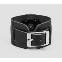 Leather cuff band compatible with Samsung and other Smart watches strap, Handmade UA code 2240