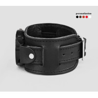 Leather cuff band compatible with Samsung and other Smart watches strap, Handmade UA code 2240st
