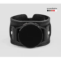 Leather cuff band compatible with Samsung and other Smart watches strap, Handmade UA code 2240st