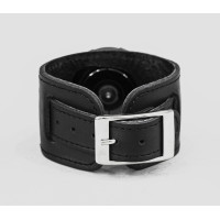 Leather cuff band compatible with Samsung and other Smart watches strap, Handmade UA code 2240st
