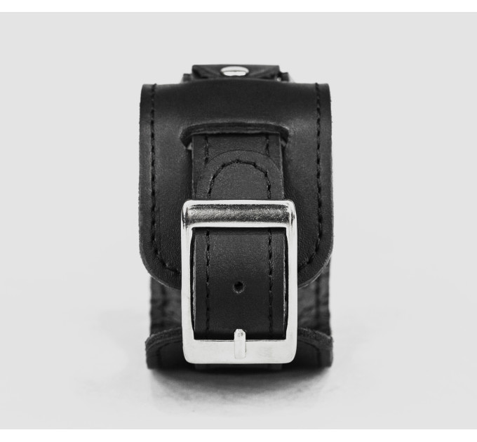 Leather cuff band compatible with Samsung and other Smart watches strap, Handmade UA code 2240st