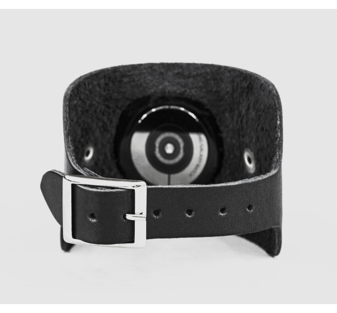 Leather cuff band compatible with Samsung and other Smart watches strap, Handmade UA code 2310