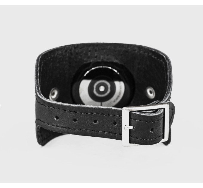 Leather cuff band compatible with Samsung and other Smart watches strap, Handmade UA code 2310st