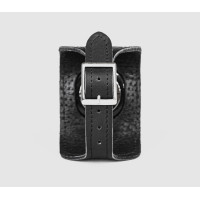 Leather cuff band compatible with Samsung and other Smart watches strap, Handmade UA code 2310st