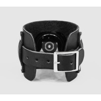 Leather cuff band compatible with Samsung and other Smart watches strap, Handmade UA code 2330