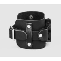 Leather cuff band compatible with Samsung and other Smart watches strap, Handmade UA code 2330