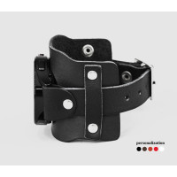 Leather cuff band compatible with Samsung and other Smart watches strap, Handmade UA code 2335