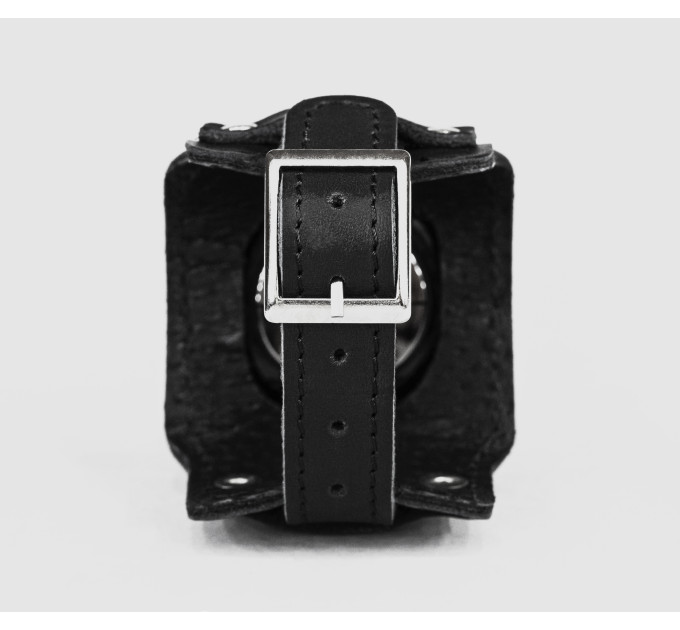 Leather cuff band compatible with Samsung and other Smart watches strap, Handmade UA code 2335st
